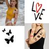 Amazon Día de San Valentín Tatuaje Adhesivo para Labios Amor Labios Rojos Hombre y Mujer Pareja Sexy Labio Beso Tatuaje Adhesivo