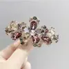 [Suprimento ao Vivo] Prendedor Grande de Cabelo Top Clip Presilha de Mola Estilo Coreano Flor de Diamante Prendedor de Cabelo Acessório para Traseira da Cabeça