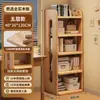 Estantería de Madera Maciza de Pie Integrada Montada en Pared Estanterías de Almacenamiento de Múltiples Niveles Simple Multifuncional para Niños Estudiantes Hogar Librería
