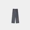 Estilo Nuevo Primavera y Verano Mujer Textura de Cáñamo Semi-Elástico Pierna Recta Estilo Old Money Holgado Caída Pantalones de Traje Fsy60364