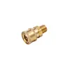 Mangueira de Pistola de Água de Alta Pressão Conector Rápido 1/4 Conector de Lavagem de Carro de Alta Pressão Conjunto de Quatro Peças de Conexões Rápidas de Cobre Macho e Fêmea