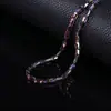 Cuentas Sueltas de Cristal de Bambú de Color Láser Iridiscente Accesorios para Pulseras DIY Colgante para Collar Cuentas de Oración Cuentas Espaciadoras Accesorios