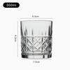 Vidro de cristal vodka copo de vinho em relevo vidro transparente uísque vinho vidro bar de vidro KTV copo de vinho