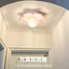 Luz de Corredor, Luz de Corredor, Luminária de Entrada de Varanda Estilo Flor Cream, Luminária de Teto Simples Moderna Criativa para Closet