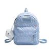Mochila Pequeña de Textura Nicho Ins para Niña Estilo Lazy Coreano Gran Capacidad para Viaje Diario Bandolera Transfronteriza Tendencia