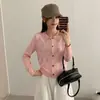 2026 Cardigã Curto de Tricô Solto Elegante Top Sexy Tricô Malha Indústria Pesada Nova Jaqueta Tendência Feminina