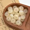 Cuentas de Resina con Purpurina de Cielo Estrellado Cuentas de Agujero Grande Cuentas de Rueda de Ábaco Cuentas para Hilo Cadena de Teléfono DIY Accesorios para Tejer Ropa Bolsas