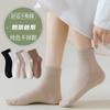 Meias Finas Femininas Zhuji Cano Baixo, Meias Invisíveis de Malha Rasa, Absorventes de Suor, Antiderrapantes, Meias Femininas Curtas Atacado, Ultra Finas