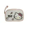Bolsa de Mão Desenho de Gato Feminina Vermelha com Bolinhas Grande Capacidade Bolsa de Armazenamento Portátil Bolsa de Maquiagem Fofa Menina Estudante