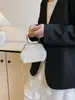 Bolso de mujer de moda transfronterizo, bolso tejido a mano con perlas, bolso de mano de perlas de alta gama, bolso vintage para novia y dama de honor, moderno