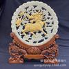 Transmisión en vivo de nuevos adornos de piedra luminosa pintados de oro, artesanías, muebles, adornos tridimensionales para la oficina en casa, fluorita y jade.