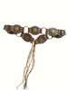 Cinturón Bohemio para Mujer, Accesorio Decorativo para Vestidos y Jeans, Nuevo Diseño 2026, Cinturón de Cuero Retro Americano de Nicho