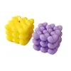 Vela perfumada cúbica en forma de corazón en colores macarrón, vela aromática sin humo, diseño único, artículo de regalo, accesorio de decoración para el hogar