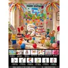 Decoraciones para Fiesta de Cumpleaños Número 2 de Posey y Pip para Niños y Niñas, Escena de Habitación, Accesorios para Fotos en Tablero KT, Globos