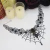 Collar Gargantilla Cadena Clavícula de Encaje con Diamantes de Cristal Multicapa Único Estilo Gótico Palacio de Venta Caliente