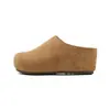 Sandalias tipo Birkenstock para mujer de cuero genuino, con plataforma de 7 cm para aumentar la altura, diseño nuevo, adecuadas para uso en exteriores, con diseño de punta cerrada y resistentes al agua