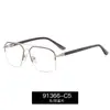 91366 Armação de Óculos de Metal Personalizada Moderna de Comércio Exterior Ultraleve Proteção para os Olhos contra Luz Azul Armação de Óculos Masculina com Lentes para Miopia