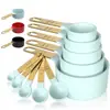 Venta Caliente de Amazon Juego de Tazas y Cucharas Medidoras de Acero Inoxidable y Plástico Set de 10 Piezas Herramientas para Hornear Utensilios de Cocina Hogar