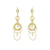 Brincos de Argola Dourada com Franjas em Estilo Retrô com um Design Único, Elegantes, Estilosos e Requintados