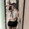 Vida Nocturna Selfie Ropa Interior Sexi Vestido Estudiante Falda Corta Chica Pura Dulce Uniforme Falda Corta Tentación minifalda