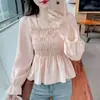 Camisa Quadrada de Manga Longa Estilo Minimalista para Mulheres, Novo Design Tendência 2026, Blusa Slim-Fit Acinturada com Toque Elegante
