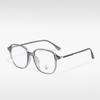 M3722 gafas de montura completa anti luz azul personalidad TR metal mixto gafas lisas de moda negocio miopía