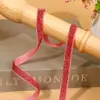 Cinto de veludo de cebola colorido cinto de veludo com ponta de estrela diy roupas acessórios para têxteis-lar acessórios cinto de veludo brilhante fabricantes de bolsas atacado