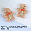 Caixa de Presente Boneco de Neve Série de Natal Sino Árvore de Natal Cola Creme Presilhas de Cabelo Corda de Cabelo Acessórios de Resina DIY