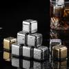 Pinza de Hielo Congelado Rápido para Vino Extranjero Personalizada Acero Inoxidable 304 Cubo de Hielo Whisky Cerveza Chapado en Titanio Hielo para Bar Vino al por Mayor