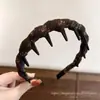 Diadema de estilo de cabello para la frente de caña alta 2026, versátil con dientes para un agarre antideslizante, diadema para lavarse la cara, colección de accesorios para el cabello para mujeres
