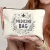 Nueva Bolsa de Maquillaje Impermeable de Lino de Amazon Más Vendida Bolsa de Cosméticos para Maestra Bolso de Mano Neceser Bolsa de Almacenamiento Bolsa Pequeña de Tela