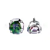 Joia para Cabeça Jiangtai F136 em Liga de Titânio com Design de Água-viva Octogonal em Gradiente Colorido Body Piercing G23 Brinco