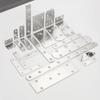 Conector de muebles con soporte fijo de ángulo recto de 90 grados engrosado de acero inoxidable, placa laminar, placa plana, fijador de hierro angular