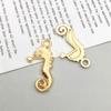 Mezcla Oro 16K Animal Marino Concha Estrella de Mar Pulpo Concha de Tortuga Colgante Colgante Accesorios de Joyería DIY