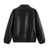 Jaqueta de Couro de Design Sofisticado para Homens, Jaqueta de Motociclista Elegante com Lapela, Tendência Casual Moderna da Nova Primavera e Outono deste Ano