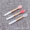 Nuevo Pincel de Labios de Silicona Pincel de Pintalabios Mini Mascarilla de Labios Pincel de Brillo de Labios Palo Aplicador Portátil Principiante Paquete Individual Dorado Mate