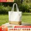 Nova Bolsa de Mão Compras Deslocamento Versátil Ombro Único Bolsa de Lona Personalizada Bolsa Tote de Alto Valor Patchwork de Lona de Linho