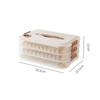 Caja de almacenamiento de dumplings personalizada, congelador, refrigerador, dumplings congelados, caja wonton multicapa de grado alimenticio, bandeja para dumplings, caja de conservación