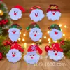 Accesorios para regalos de Navidad colgante de dibujos animados ultrasónico Papá Noel muñeco de nieve alce anillo pop accesorios decoración al por mayor