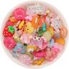 Brinquedo de Comida Simulada Pão Biscoito Cor Mista DIY Resina Acessórios de Joalheria Materiais de Brinquedo Artesanal Infantil Atacado