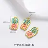 Tendência Nacional Método Antigo Pingente de Ouro de Areia Fogo Azul Gotejamento de Óleo Sorte Oco Esculpido Pérolas Incrustadas Acessórios para Pulseira Colar DIY Feito à Mão