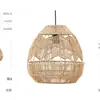 Araña de Estilo Japonés Lámpara Creativa Personalizada Tejida con Cuerda de Cáñamo Sala de Estar Dormitorio Comedor Casa de Huéspedes Estilo Pastoral Estilo Nórdico Araña