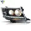 Adecuado para la modificación del conjunto de faros de Hilux VIGO 2012-2014 con luces de circulación diurna LED y intermitentes secuenciales