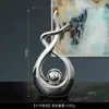 Adornos modernos de cerámica de lujo ligero para sala de estar, recibidor, mueble de TV, escritorio de oficina creativo, mueble de vino, decoraciones para inauguración de casa