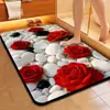 Tapete de banheiro com padrão de pedras 3D, absorvente e de secagem rápida, antiderrapante, para uso doméstico, tapete de terra de diatomáceas, disponível para dropshipping