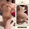 Lingerie Divertida com Tema de Laranja, Roupa para Realçar Seios Pequenos, Estilo Ousado, Roupa para Encontro, Vestido Bodycon, Tentação de Desejo Puro A885