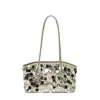 Bolso de Lentejuelas de Moda 2026, Bolso Grande de Color Sólido Elegante y Casual para Mujer para Comercio Exterior