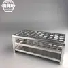 Estante para Tubos de Ensayo de Aluminio Estante para Tubos de Muestreo 15 18 20 22mm Estante para Tubos Colorimétricos Estante para Tubos de Centrífuga Consumibles de Laboratorio