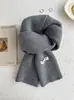 Colección de Bufandas de Mohair de Color Sólido de Otoño e Invierno, Bufandas Atmosféricas Estilo Coreano, Bufandas Chal Ampliadas y Engrosadas al por Mayor