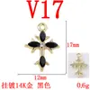 Nuevos accesorios de alta calidad, dulces y frescos, estilo barroco, para pendientes colgantes de joyería de aleación en forma de cruz DIY hechos a mano